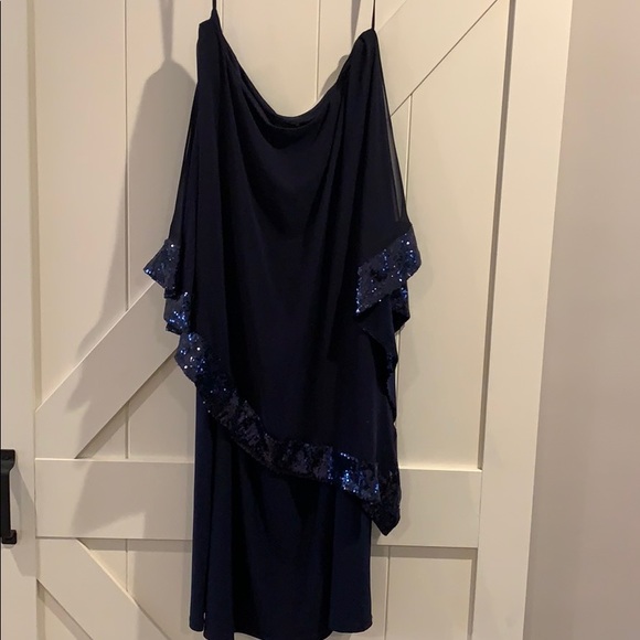 dress with shawl attached